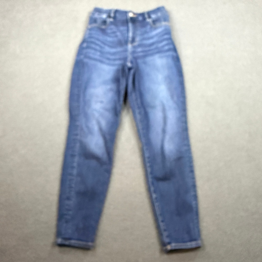 American Eagle Jegging Womens 8 Short Blue Curvy Hi-Rise Skinny Denim Jeans 8558
